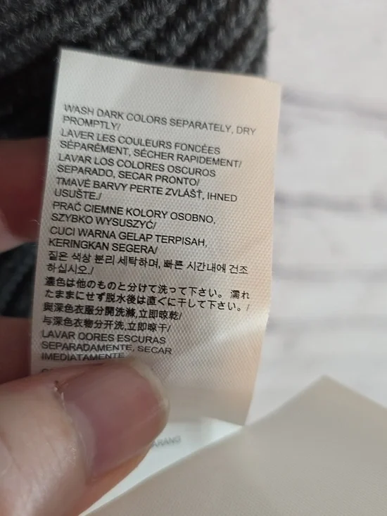 Calvin Klein Open Front Knit Sleeveless Cardigan in Charcoal Gray Size M - Picture 9 of 9